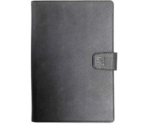 Tucano - Funda Universal única para Tablets de 9" y 10" con Cubierta de Piel sintética y pestaña magnética de Cierre. Esquinas Ajustables de protección de plástico Suave