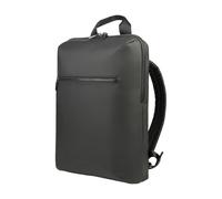 Tucano, Gommo Backpack Mochila Porta PC para Laptop 15.6" y MacBook 16", en Material Goma, Mochila Trabajo con Bolsillo Acolchado, Espalda Transpirable y Banda para Trolley, 29x41x11,5 cm, Negro