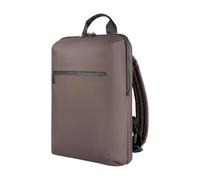 Tucano, Gommo Backpack Mochila Porta PC para Laptop 15.6" y MacBook 16", en Material Goma, Mochila Trabajo con Bolsillo Acolchado, Espalda Transpirable y Banda para Trolley, 29x41x11,5 cm, Marrón