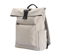 Tucano, Gommo Rolltop Mochila Porta PC para MacBook Pro 13" y Laptop 14" en Material Goma, Mochila Trabajo Hombre Mujer con Cierre Enrollable, Bolsillo Acolchado y Banda para Trolley, Gris