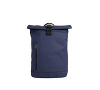 Tucano, Gommo Rolltop Mochila Porta PC para MacBook Pro 16" y Laptop 15.6" en Material Goma, Mochila Trabajo Hombre Mujer con Cierre Enrollable, Bolsillo Acolchado y Banda para Trolley, Azul