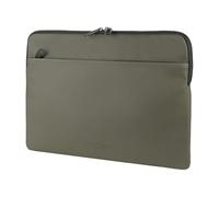 Tucano, Gommo Sleeve, Funda para MacBook Air 15" y Laptop 14", Funda para Ordenador Acolchada en Material Goma Resistente al Agua con Bolsillo para Accesorios y Doble Cremallera, Verde Militar