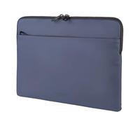 Tucano, Gommo Sleeve, Funda para MacBook Air 15" y Laptop 14", Funda para Ordenador Acolchada en Material Goma Resistente al Agua con Bolsillo para Accesorios y Doble Cremallera, Azul