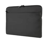 Tucano, Gommo Sleeve, Funda para MacBook Air 15" y Laptop 14", Funda para Ordenador Acolchada en Material Goma Resistente al Agua con Bolsillo para Accesorios y Doble Cremallera, Negro