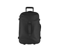Tucano, Gommo Trolley, Equipaje de Mano 53x39x25 cm, Maleta de Cabina con Porta PC 15.6" y MacBook 16", Trolley en Material Goma Resistente al Agua con Ruedas Silenciosas y Asa Telescópica, Negro
