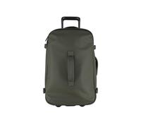 Tucano, Gommo Trolley, Equipaje de Mano 53x39x25 cm, Maleta de Cabina con Porta PC 15.6" y MacBook 16", Trolley en Material Goma Resistente al Agua con Ruedas y Asa Telescópica, Verde Militar
