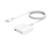 Tucano MA-DEGAN100-EU-W cargador de dispositivo móvil Portátil, Smartphone, Tablet Blanco Carga rápida AC Interior (GAN TISCARGADOR WEI - 100W 3X USB-C 1X USB-A 15 M)