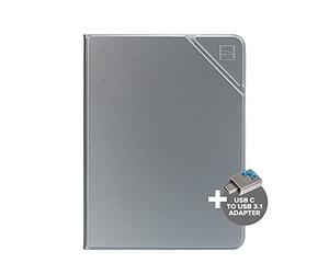 Tucano - Metal Funda protectiva para iPad Air 10.9" 2020, Compartimiento para Apple Pencil