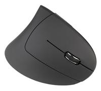 TUCANO Ratón vertical ergonómico inalámbrico recargable, 6 teclas, negro