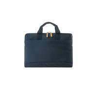 Tucano Smilza bolsa super slim con detalles contrastantes para portátiles de 13"/14", en negro.