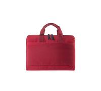 Tucano Smilza bolsa super slim con detalles contrastantes para portátiles de 13"/14", en rojo.