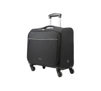 Tucano - Trolley para Ordenador de 14 y 15,6" - 4 Ruedas 360°, espaciosos Compartimentos Espacio de Viaje, asa telescópica retráctil, Bolsa Delantera y Trasera, Negro, Moderno