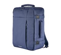 Tucano, Tugò ML Mochila de Viaje y Equipaje de Mano 34x47,5x19 Porta Laptop de hasta 17" y 18", Mochila Cabina Avión Hombre y Mujer, Porta AirTag y Bolsillos para Accesorios, Azul