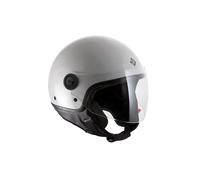 Tucano Urbano Casco Demi Jet Unisex El'Jettin 6.0. Casco de Moto de policarbonato, Casco Scooter Small fit. Calota XS-M y L-XXL. Casco Verano Invierno. Casco homologado ECE 22.06 Blanco Brillante