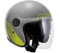 TUCANO URBANO Cascos El’Jet Grey / Yellow Fluo S