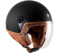 Tucano Urbano Casco Demi Jet Unisex El'Jettin 6.0. Casco de Moto de policarbonato, Casco Scooter Small fit, calota XS-M y L-XXL. Casco Verano Invierno. Casco homologado ECE 22.06 Negro Mate Talla L
