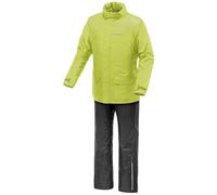 Tucano Urbano Traje impermeable moto unisex Diluvio Day. Impermeable mujer compactable. Kit impermeable hombre. Conjunto chaqueta y pantalón impermeable moto y scooter cortavientos. (Negro-Amarillo,