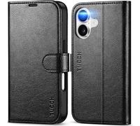 TUCCH Funda para iPhone 17 6,3-pulgadas 5G 2025 Bloqueo RFID Billetera | Flip Folio Case TPU A Prueba de Golpes, Soporte Plegable Ranura para Tarjeta Funda Cuero PU Cierre Magnético, Negro Texturizado