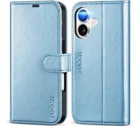 TUCCH Funda para iPhone 17 6,3-pulgadas 5G 2025 Bloqueo RFID Cartera | Flip Folio Carcasa Case, Funda Cuero PU Soporte Ranura para Tarjeta TPU A Prueba de Golpes Libro Cierre Magnético, Azul Brillante