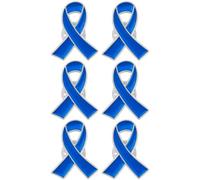 TUCEWP 6 pines de solapa esmaltados para concienciación, para eventos de caridad, campañas de supervivientes, suministros de fiesta, Acero aleado, Sin piedra preciosa