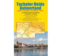 Tucheler Heide/Kulmerland: Landkarte im Maßstab 1:200.000 mit Innenstadtplan Thorn/Toru¿ im Maßstab 1:10.000