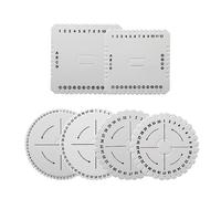 Tucireat Kumihimo Cuadrado Disco 6 Piezas Kumihimo Cuadrado Kumihimo Disco Rueda Kumihimo Redondo Disco Trenzado Tejer Disco Cuadrada Disco de Cordón de Kumihimo Redonda con Disco Kumihimo para Tejer