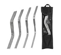 Tuck Pointing Tools | 4-Piece Stainless Steel S Trowel | Brick Jointer Mortar Finishing Tool | For Building Wall Sidewalk Chimney Driveway Patio Stone Concrete Cement Mortar