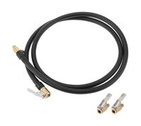 TUCKBOLD Para Tubo De Extensión De Inflador De Neumáticos 0.305 Pulgadas X 32 Tpi Adaptador De Manguera De Bomba De Aire Válvula Negro 1 Set 51.18 Pulgadas 12.6 mm Od Desinflable