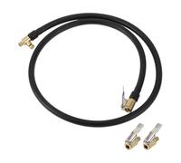 TUCKBOLD Para Tubo De Extensión De Inflador De Neumáticos 0.305 Pulgadas X 32 Tpi Adaptador De Manguera De Bomba De Aire Válvula Negro 1 Set 39.37 Pulgadas 12.6 mm Od Desinflable