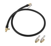 TUCKBOLD Para Tubo De Extensión De Inflador De Neumáticos De Coche 0.305 Pulgadas X 32 Tpi Adaptador De Manguera De Bomba De Aire Válvula Negro 1 Set 31.50 Pulgadas 12.6 mm Od Desinflable