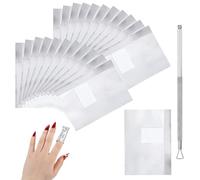 Tucnoeu Juego de 200 quitaesmalte de uñas de neonail con 1 empujador de cutículas, juego de removedor de uñas de gel para uso profesional