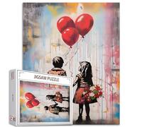 Tucocoo Street Art - Rompecabezas de Banksy para adultos, 1000 piezas, rompecabezas de globos coloridos para niñas y niños, rompecabezas de bricolaje para decoración del hogar, regalos