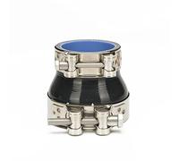 Tucool Racing Manguera reductora recta reforzada de 4 capas de alta temperatura de 2.25 a 23 pulgadas, acoplador de silicona con abrazadera de perno en T de acero inoxidable 304 (negro, 57 mm-76 mm)