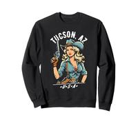 Tucson Arizona USA Cowgirl con diseño de pistola estilo occidental Sudadera