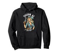 Tucson Arizona USA Cowgirl con diseño de pistola estilo occidental Sudadera con Capucha