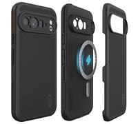 TUDIA DualShield Grip Compatible con Google Pixel 10 Pro XL (2025) Funda [MagSafe-Compatible] MergeGrip de Calidad Militar de Doble Capa Resistente a los Golpes Robusta y Duradera - Negro Mate