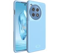 TUDIA DualShield Grip diseñado para OnePlus 12R Case 5G (2024), [MergeGrip] Funda protectora para teléfono de doble capa de grado militar a prueba de golpes, delgada, resistente y resistente (azul bah