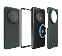 TUDIA Funda MergeGrip V2 para Honor Magic V5 5G (2025). Compatible con MagSafe Doble Capa Resistente a Golpes y diseño de Agarre Robusto - Verde Pino