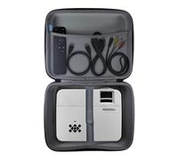 TUDIA Funda rígida vacía de EVA para almacenamiento fácil de transportar compatible con el mini proyector TopVision 2400Lux, funda portátil para mini proyectores y accesorios