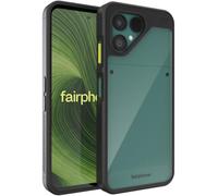 TUDIA Lucion para Fairphone 6/6+/6 Plus Funda - Negro Mate | Protección Contra Caídas de Grado Militar con Bordes Elevados para la Cámara y la Pantalla