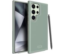 TUDIA MergeGrip Compatible con Funda Samsung Galaxy S24 Ultra 5G (2024), Carcasa de Doble Capa Antideslizantetectora Delgada Resistente de Grado Militar para S24 Ultra - Lirio Verde