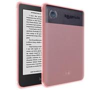 TUDIA SKN Compatible con Funda Kobo Clara 2E, Carcasa Lector electrónico a Prueba de Golpes Antiamarilleamiento Agarre Delgado Ligero TPU Reforzado Esquinas Protectoras contra Caídas - Frosted Pink