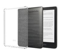 TUDIA SKN Diseñado para Kobo Clara HD Case 6" (218) Contraportada, [Esquinas Reforzadas] Gel de Silicona Delgado Anti-Amarillamiento a Prueba de Golpes Parte Trasera Transparente Ligero Agarre Parac