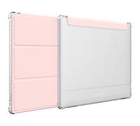 TUDIA SKN Flip para Onyx Boox Go 7/Color 7 (Gen 1/2) Funda - Rosa | PU Transparente Cuero Sintético Trifold Carga/Suspensión Automática y Antichoque