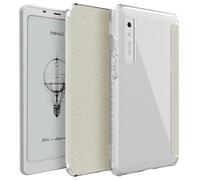 TUDIA SKN FLIP V2 - Funda diseñada para Onyx Boox Palma 2, tecnología mejorada de encendido y apagado automático, parte trasera de TPU transparente delgada a prueba de golpes con cubierta de piel
