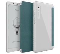 TUDIA SKN Flip V2 Funda para Onyx Boox Palma 2 - [Tecnología de encendido y apagado automático mejorada] Carcasa trasera de TPU fina transparente a prueba de golpes con funda de piel texturizada