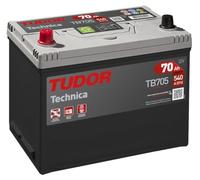TUDOR Batería 70, Ah 540, A/EN TB705 L 270mm B 173mm H 222mm Compatible con TOYOTA RAV 4 II CLA2, XA2, ZCA2, ACA2, KIA CEE'D JD, JEEP Grand Cherokee I ZJ, ZG