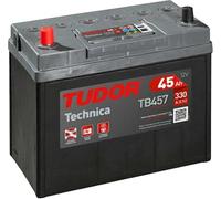 Tudor Exide Technica 45Ah, 12V Dimensiones: 237 x 127 x 227. Batería coche. 15% Más potente que las standard.