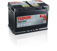 Baterías Tudor Batería de coche TA770 77Ah 760A plomo-calcio Gama High Tech para automóvil de turismo