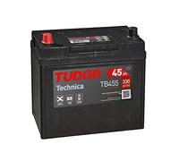 Tudor TB455 Batería de coche Tudor 45Ah 330A, Gama Technica, Apta para coches de marcas asiáticas